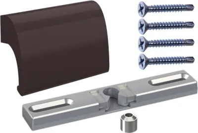 Produktbild von NAJDER Braun Balkontürgriff Aluminium mit Balkontürschnapper Balkongriff Balkontürschnapper Balkon Terrassentürgriff (Braun RAL. 8019)