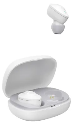 Obrázok produktu pre Hama Freedom Buddy, True Wireless Stereo (TWS), Hovor / hudba, 20 - 20000 Hz, 38 g, Slúchadlá s mikrofónom, Svetlo šedá, Biela
