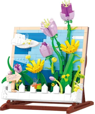 Immagine prodotto di Tohoee Building Blocks 542 Pezzi Fiori Artificiali Casa Set