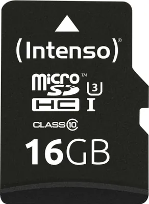Zdjęcie produktu dla Karta microSDHC INTENSO 3433470, 16 GB