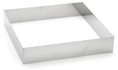 Image de de Buyer 3906.24, Moule à gâteau, Carré, Acier inoxydable, Acier inoxydable, 240 mm, 240 mm