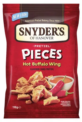 Obrázek produktu pro Snyder’s Pieces Hot Buffalo Wing – křupavé kousky preclíků 110 g
