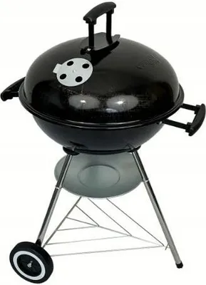 Zdjęcie produktu dla Grill ogrodowy węglowy na kółkach  BBQ1001 przenośny czarny
