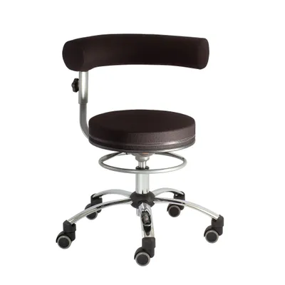 Produktbild von Sanus Gesundheitsstuhl Drehstuhl, Kunstlederbezug, Schwarz-Schwarz, Höhenverstellbar 46–54 cm