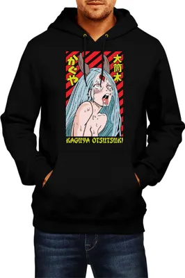 Obrázek produktu pro Pánská Mikina S Kapucí Japan Manga Anime Comics Animation Naruto Kaguya, Man S / Černá