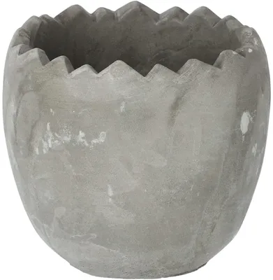 Image de KOTARBAU® Pot en céramique pour plantes, pot de décoration, diamètre 12 cm, design coquille d'œuf