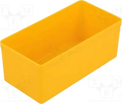 Produktbild von 5x Behälter: für Kästen 54x108x45mm Polystyrol 456311 Behälter und Boxen gelb