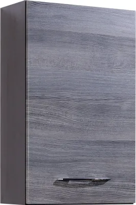 Image de Hängeschrank >Graphit< in Dekor Eiche rauchsilber aus MDF - 40x64x20cm (BxHxT)
