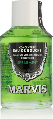 Produktbild von MARVIS Spearmint Mundwasser Konzentrat mit Pfefferminz Geschmack 120ml Mundspülung