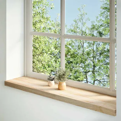 Produktbild von "2026 MODERNE" Fensterbänke 2er-set - multifunktional& Moderne - Unbehandelt 110x25x2 cm Massivholz Eiche - Fensterbänke CC3416097