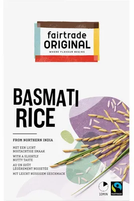 Produktbild von Fairtrade Original Basmati Reis 400g – Aromatischer Langkornreis, Fairtrade, nachhaltig