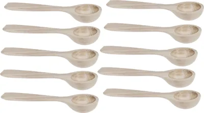 Immagine prodotto di Cucchiaio di legno da 6 cm cucchiaio dipalla di zucchero 10 pezzi