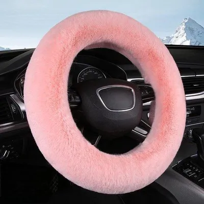 Immagine prodotto di Volante in morbida pelle, 38 cm, antiscivolo, invernale