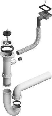 Obrázek produktu pro Alveus 1XS 70 - HP Sifon jednoduchý s odtokem 1 1/2”