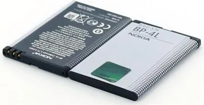 Produktbild von Akku für Nokia BP-4L Li-Ion 3,7 Volt 1500 mAh schwarz.