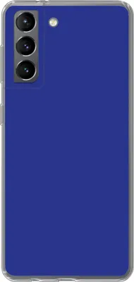 Produktbild von MuchoWow® Handyhülle Schutzhülle Hülle für Telefoonhoesje Samsung Galaxy S21 Blau - Einfarbig - Dunkelblau Silikon Softcase Handy Hülle - Softcase