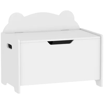Produktbild von Aufbewahrungsbox – Spielzeugkiste/Aufbewahrungsbox für Kinder – Praktische Aufbewahrungsbox – Aufbewahrungsbox mit Deckel – 60 x 38 x 48 cm – Weiß