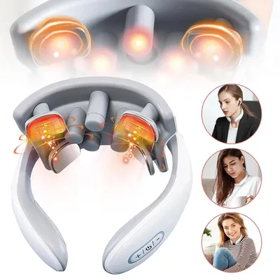 Produktbild von Nackenmassagegerät mit Wärme Körpermassagegerät Vibration Massagegerät 6 Modi