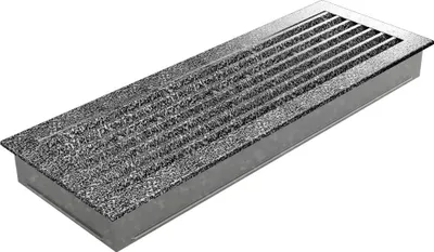 Produktbild von Lüftungsgitter FRESH 17x49 schwarz und silber