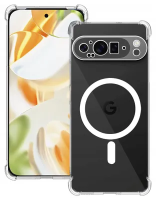 Obrázok produktu pre Techsuit – Shockproof Clear Silicone MagSafe priehľadné silikónové ochranné puzdro pre Google Pixel 9 Pro – priehľadné