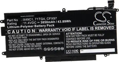 Produktbild von vhbw Akku kompatibel mit Dell Latitude 5289 2-in-1, 7390 2-in-1 Notebook (3850 mAh, 11,4 V, Li-Polymer)