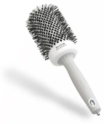 Produktbild von Föhnbürste Haarbürste Rundbürste - 55 mm Keramikzylinder - Antistatisch - Nylonborsten