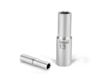 Produktbild von Steckschlüssel Fortum (4700522) Steckschlüssel, 1/2", 22mm, L 77mm, 61CrV5