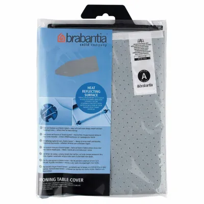 Immagine prodotto di Brabantia Bügelbrettbezug A Bügeltischbezug, Bügelbezug, Baumwolle, Silber, 110 x 30 cm, 216800