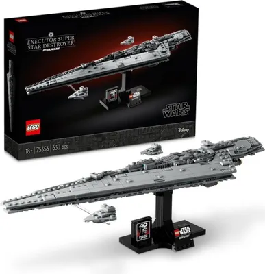 Produktbild von LEGO 75356 Star Wars Supersternzerstörer Executor, Rückkehr der Jedi-Ritter Set für Erwachsene, Darth Vaders Flaggschiff mit 2 kleineren Raumschiffen, Sammlerstück Geschenk