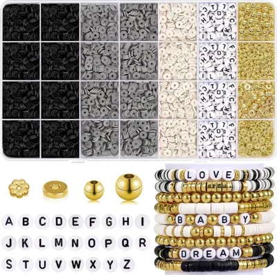 Acrylperlen Schwarz Matt 6 Mm – 2400 Stück, Zum Auffädeln Für Armbänder, DIY-Schmuck, Basteln