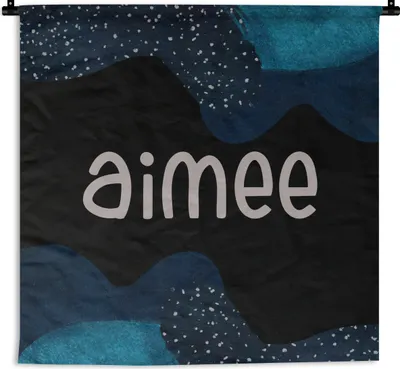 Produktbild von MuchoWow® Wandteppich Wandbehang Aimee - Pastell - Mädchen 150x150 cm Tapisserie Dekoration Wandtuch - Wohnaccessoires - Modernes