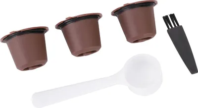 Produktbild von 3Pcs Haushalt Wiederverwendbare Kaffee Kapseln Filter Nachfüllbare Tasse Fit für Nespres (Kaffee)