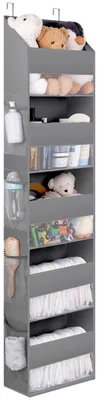 Immagine prodotto di Organizzatore da porta - 5 scomparti - Grigio - 34 x 16 x 150 cm