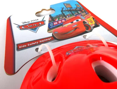 Obrázok produktu pre Detská cyklistická prilba Cars Lightning McQueen deluxe veľkosť 51-55 cm