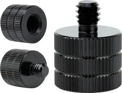 Zdjęcie produktu dla Adapter M8 żeński na 1/4" męski przejściówka aluminiowa do kamer statywów