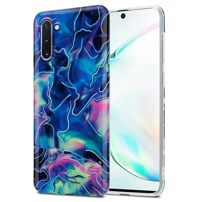 Immagine prodotto di Cadorabo custodia protettiva per Samsung Galaxy NOTE 10 in TPU blu Custodia per telefono cellulare Custodia Cover