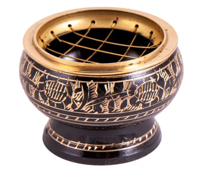 Obrázok produktu pre Netzräuchergefäß schwarz / gold