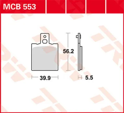 Immagine prodotto di Set di pastiglie freno TRW MCB553 TZR125 50 GXE