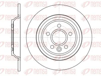 Produktbild von 2x REMSA Bremsscheibe 61045.00 hinten für VOLVO V70 III (135) V60 (155 157)