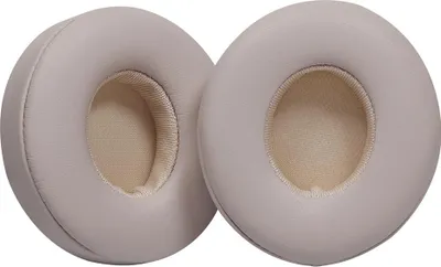 Immagine prodotto di INF 2 Cuscinetti di ricambio in pelle proteica per Beats Solo 2 e Solo 3 Beige