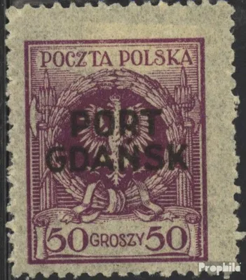 Produktbild von Briefmarken Polnische Post Danzig 1925 Mi 11a postfrisch Aufdruckausgabe