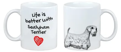 Zdjęcie produktu dla Sealyham Terrier – kubek z motywem psa, kubek z obrazkiem, spersonalizowany prezent marki Art-Dog