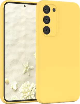 Produktbild von EAZY CASE Silikonhülle für Samsung Galaxy S23 Plus Silikon Backcover Schutz in Gelb