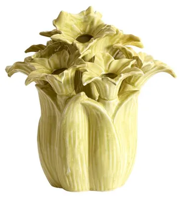 Produktbild von Light&living Vase, Nachbildung SAMPAGA, Ø 26,5 x 28 cm, Keramik, gelb-grün