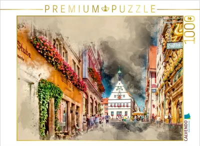 Produktbild von Calvendo Rothenburg ob der Tauber 1000 Teile Puzzle quer 640x480mm, Roder Peter; 7438851
