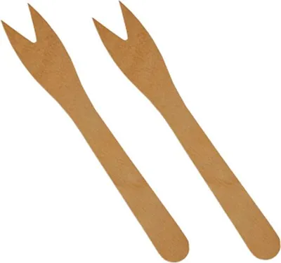 Produktbild von 1.000 PAPSTAR Pommesgabel pure Holz