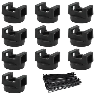 Image de Attaches-câbles magnétiques avec attaches-câbles en nylon (lot de 10)