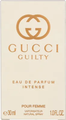 The image shows the front of a perfume box.