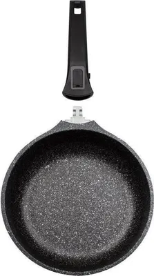 Produktbild von Pfanne Aluminiumguss EASY CLICK, 32 cm, Induktion, VITAFLON GRANIT Antihaftbeschichtung ohne , Abnehmbarer Griff