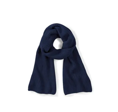 Produktbild von Beechfield B469 | Metro Knitted Scarf / Herren Winter Schal - Farbe: French Navy - Größe: One Size